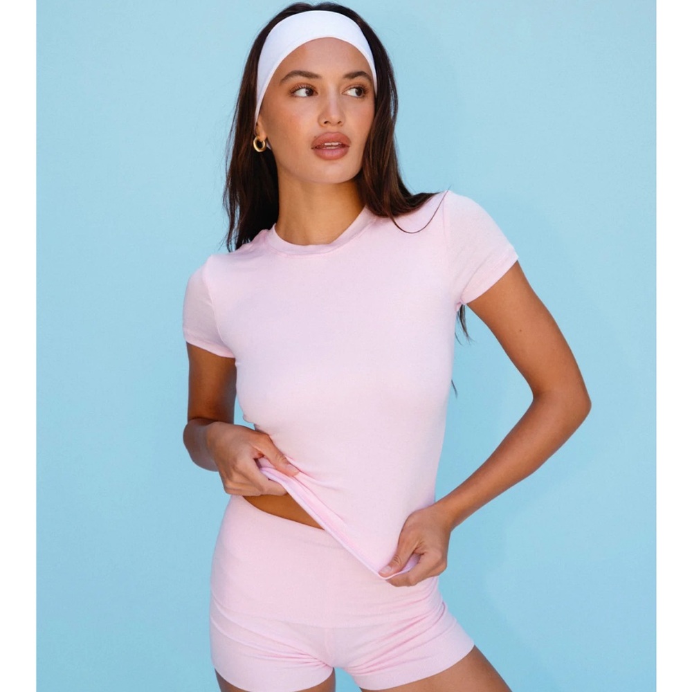 Skatie Easy Baby Pink Tee